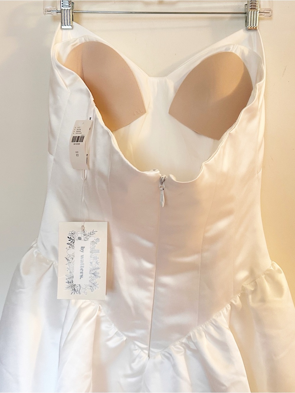 Anthropologie Watters Rickey Strapless Basque-Waist A-Line Midi Dress - Picture 13 of 15